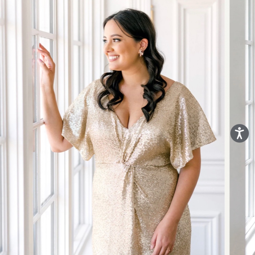 Revelry Gwen Sequin Bridesmaid Dress